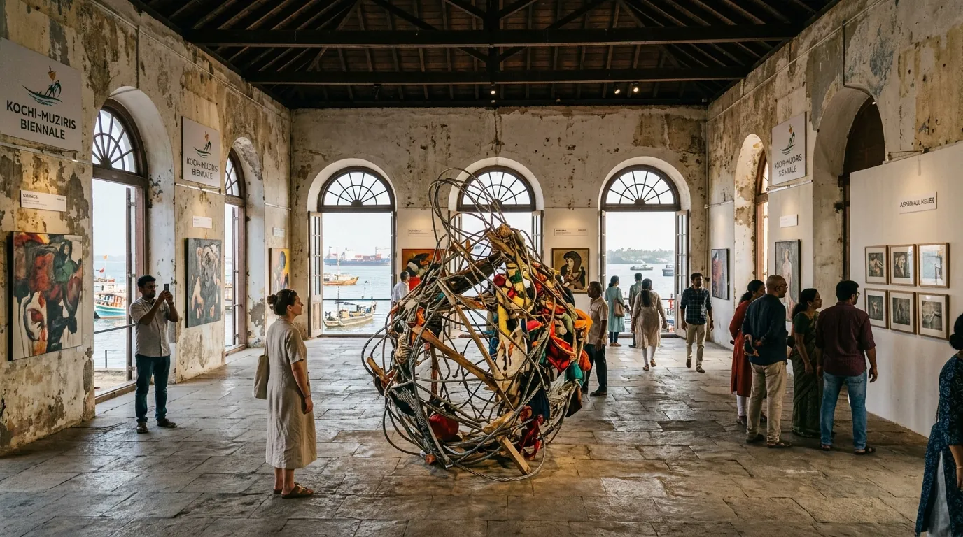 Kochi-Muziris Biennale Contemporary Art Exhibition at Aspinwall House